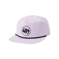 Czapka z daszkiem męska Quiksilver Soft Shock. Fioletowe czapki męskie Quiksilver, bez wzorów, z bawełny, sportowe. Za 60.00 zł.