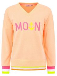 Zwillingsherz Bluza "MoinZH" w kolorze różowo-brzoskwiniowym rozmiar: S. Pomarańczowe bluzy bez kaptura damskie Zwillingsherz, s. Za 139.20 zł.