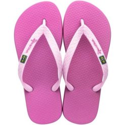 Japonki basenowe damskie Ipanema Clas Brasil II. Czerwone klapki damskie Ipanema, bez wzorów, z materiału, bez obcasa. Za 66.99 zł.