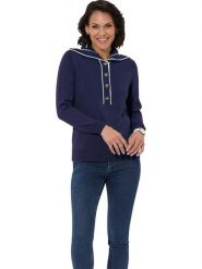 WITT WEIDEN Sweter w kolorze granatowym rozmiar: 46. Niebieskie swetry klasyczne damskie WITT WEIDEN, bez kołnierzyka. Za 47.82 zł.