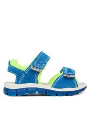 Primigi Sandały 1397333 M Niebieski. Niebieskie sandały chłopięce Primigi, ze skóry, bez zapięcia. Za 249.99 zł.