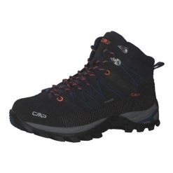 Buty trekkingowe męskie CMP Rigel Mid Wp. Czarne buty trekkingowe męskie CMP, bez zapięcia, trekkingowe. Za 465.35 zł.