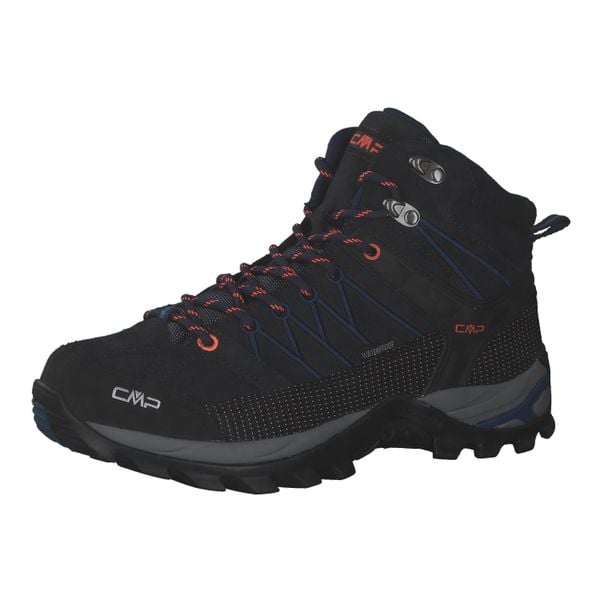 Buty trekkingowe męskie CMP Rigel Mid Wp. Czarne buty trekkingowe męskie CMP, bez zapięcia, trekkingowe. Za 465.35 zł.