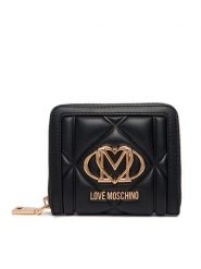 LOVE MOSCHINO Portfel JC5641PP0NLC0000 Czarny. Czarne portfele damskie Love Moschino, bez wzorów, ze skóry. Za 389.99 zł.