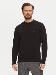 Tommy Hilfiger Bluza Essential MW0MW37237 Czarny Regular Fit. Czarne bluzy bez kaptura męskie Tommy Hilfiger, m, z bawełny. Za 289.99 zł.
