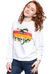 BLUZA WRANGLER 80´S RETRO SWEAT WHITE W6N0HO989 112130773. Białe bluzy bez kaptura damskie Wrangler, s. Za 129.99 zł.
