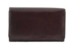Portfel skórzany BARBERINI'S c. brązowy 8141-11. Brązowe portfele damskie Barberinis, bez wzorów, ze skóry. Za 169.99 zł.