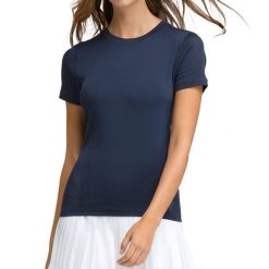 T-shirt Wilson Women's Seamless Pro. Niebieskie t-shirty damskie Wilson, s, bez wzorów, bez kołnierzyka. W wyprzedaży za 232.00 zł.