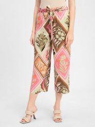 Comma Spodnie typu culottes Kobiety wiskoza różowy|wielokolorowy, 42. Czerwone spodnie materiałowe damskie Comma, bez wzorów, z wiskozy, eleganckie. Za 279.95 zł.