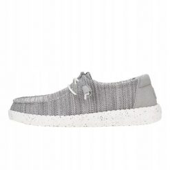 HEYDUDE Damskie Mokasyny Wendy Stretch Sox. Szare mokasyny damskie Hey dude, z materiału. Za 259.00 zł.