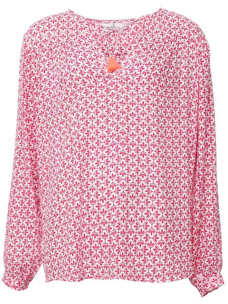 Zwillingsherz Bluzka w kolorze różowo-białym rozmiar: L/XL. Różowe bluzki damskie Zwillingsherz, l, bez wzorów, z wiskozy, bez kołnierzyka, bez ramiączek. Za 131.43 zł.