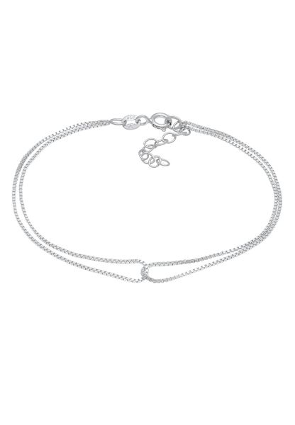Elli Damski Infinity skręcony Venetian Basic ze srebra próby 925 Sterling Silver Bransoletki 1 ct. Szare bransoletki damskie Elli, srebrne. Za 293.99 zł.