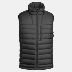 Kamizelka trekkingowa męska puchowa Forclaz MT500. Czarne kamizelki męskie FORCLAZ, l, z materiału. Za 279.99 zł.