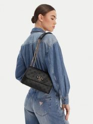 Guess Torebka Dita HWPD76 02210 Czarny. Czarne torebki klasyczne damskie Guess, z aplikacjami, ze skóry, bez dodatków. Za 589.99 zł.