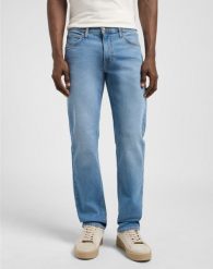 MESKIE SPODNIE JEANSOWE LEE DAREN ZIP FLY HUE 112370713. Spodnie materiałowe męskie Lee, bez wzorów, z jeansu. Za 219.99 zł.