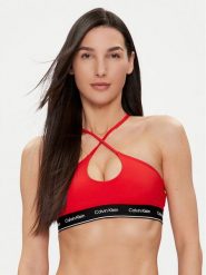 Calvin Klein Swimwear Góra od bikini KW0KW02426 Czerwony. Czerwone bikini damskie Calvin Klein Swimwear, bez wzorów. Za 199.99 zł.