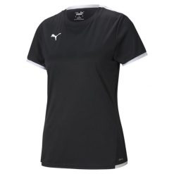 Damska koszulka piłkarska teamLIGA PUMA Black White. Białe bluzki damskie Puma, xl, bez wzorów, z poliesteru, bez kołnierzyka. Za 115.00 zł.