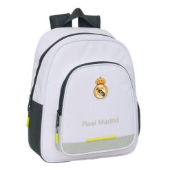 Plecak szkolny Real Madrid C.F. Poliester 600D. Białe plecaki damskie Real Madrid, bez wzorów, z poliesteru, sportowe. Za 149.00 zł.