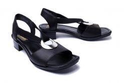 RIEKER 62662-01 black, sandały damskie. Czarne sandały damskie Rieker, bez wzorów, z gumy, bez obcasa, na obcasie. Za 231.92 zł.