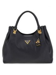 Guess Torebka w kolorze czarnym - 37 x 23 x 12 cm rozmiar: onesize. Czarne torebki klasyczne damskie Guess, z aplikacjami, z materiału, bez dodatków. Za 568.45 zł.