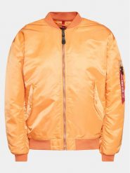 Alpha Industries Kurtka bomber MA-1 CS 136136 Pomarańczowy Relaxed Fit. Brązowe kurtki męskie Alpha Industries, l, bez wzorów, z syntetyku, bez kaptura. Za 679.99 zł.