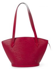 Louis Vuitton Torebka "St-Jacques PM" w kolorze czerwonym - 23 x 24 x 10 cm rozmiar: onesize. Czerwone torebki klasyczne damskie Louis Vuitton, bez wzorów, z materiału, bez dodatków. Za 2,675.99 zł.