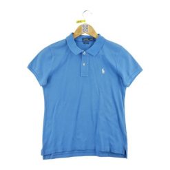 Second life - Koszulka polo męska z krótkim rękawem - Stan dobry. Niebieskie koszulki polo męskie Ralph Lauren, m, bez wzorów, bez ramiączek. Za 105.71 zł.