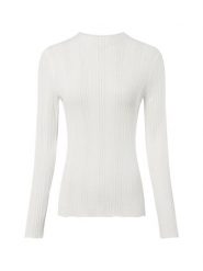 Marie Lund sweter z koronkowej dzianiny Kobiety biały, XL. Białe swetry klasyczne damskie Marie Lund, uniwersalny, z dzianiny, bez kołnierzyka. Za 199.95 zł.