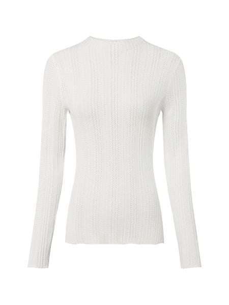 Marie Lund sweter z koronkowej dzianiny Kobiety biały, XL. Białe swetry klasyczne damskie Marie Lund, uniwersalny, z dzianiny, bez kołnierzyka. Za 199.95 zł.