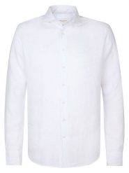 PROFUOMO Koszula - Slim fit - w kolorze białym rozmiar: 39. Białe koszule męskie PROFUOMO, bez wzorów, ze lnu, bez kołnierzyka, bez ramiączek. Za 237.17 zł.