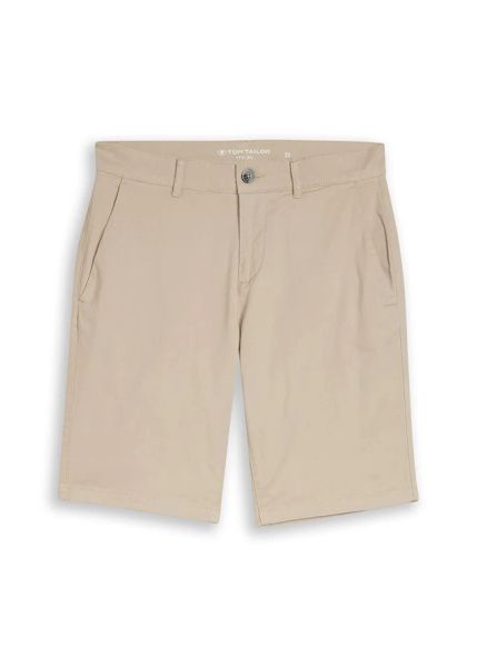 Bermudy ze stretchem marki Tom Tailor. Brązowe szorty męskie bonprix, bez wzorów. Za 69.99 zł.