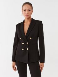 Pinko Marynarka 100256 A15O Czarny Regular Fit. Czarne marynarki i żakiety damskie Pinko, bez wzorów, z wiskozy. Za 1,139.00 zł.