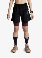 Spodenki do biegania damskie X-Bionic Corefusion Run Perform Shorts. Czarne szorty damskie X BIONIC, bez wzorów, z materiału. Za 400.39 zł.
