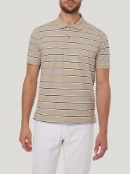 Pierre Cardin Koszulka polo w kolorze beżowo-czarnym rozmiar: 3XL. Brązowe koszulki polo męskie Pierre Cardin, xl, bez wzorów, z bawełny, bez ramiączek. Za 122.95 zł.