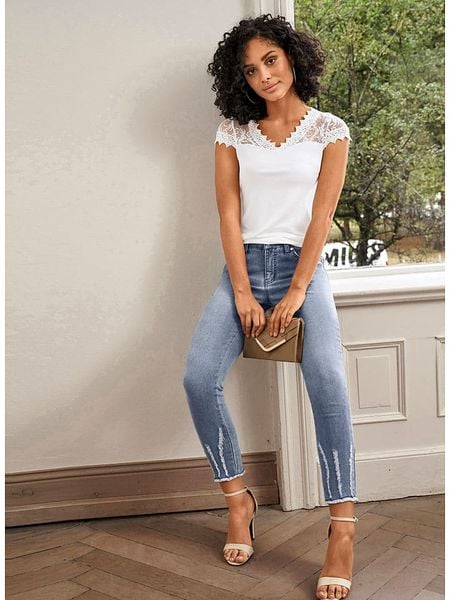 WITT WEIDEN Dżinsy - Slim fit - w kolorze niebieskim rozmiar: W22. Niebieskie jeansy damskie WITT WEIDEN. Za 82.83 zł.