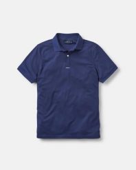Koszulka polo żeglarska męska szybkoschnąca Dri-Fast. Niebieskie koszulki polo męskie HENRI-LLOYD, na lato, l, bez wzorów, z materiału, bez ramiączek. Za 329.00 zł.