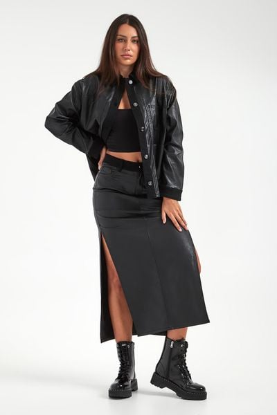 Spódnica z ekoskóry LIU JO. Spódniczki damskie Liu Jo, bez wzorów. W wyprzedaży za 467.35 zł.