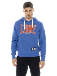 Męska zimowa bluza z kapturem i nadrukiem w groszki, Leone 1947 New Era. Żółte bluzy sportowe męskie LEONE 1947 APPAREL, na zimę, bez wzorów, z bawełny, vintage, bez kołnierzyka, bez ramiączek. Za 324.17 zł.
