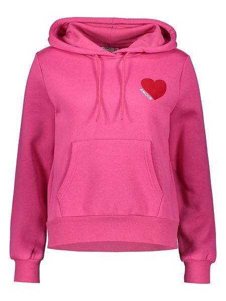 ONLY Bluza w kolorze różowym rozmiar: M. Różowe bluzy z kapturem damskie Only, m. Za 122.67 zł.