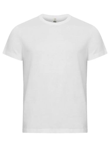 Clique Classic OC-T T‑shirt męski z bawełny organicznej biały. Białe t-shirty męskie CLIQUE, m, bez wzorów, z bawełny, bez kołnierzyka. Za 101.05 zł.