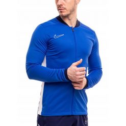 Bluza Męska Rozpinana Nike Academy 25 Sportowa Dresowa Treningowa roz. XXL. Niebieskie bluzy bez kaptura męskie Nike, bez wzorów, z dresówki, sportowe, bez kołnierzyka, bez ramiączek. Za 142.00 zł.