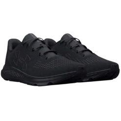 Buty Męskie Logo Bieganie Charged Pursuit 3. Czarne buty trekkingowe męskie Under Armour, bez zapięcia, do biegania. Za 375.99 zł.