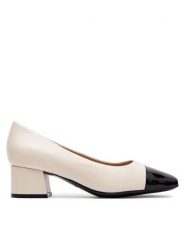 Caprice Czółenka 9-22305-42 Biały. Białe czółenka damskie Caprice, bez wzorów, ze skóry, bez obcasa. Za 165.99 zł.