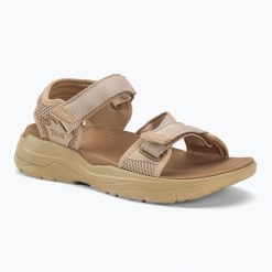 Sandały damskie Teva Zymic. Brązowe obuwie trekkingowe damskie Teva, bez wzorów, bez obcasa. Za 319.99 zł.