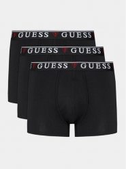Guess Komplet 3 par bokserek Brian U97G01 KCD31 Czarny. Czarne bokserki męskie Guess, z aplikacjami, z bawełny. Za 169.99 zł.