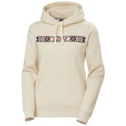 Bluza damska z kapturem Helly Hansen Elevate. Białe bluzy z kapturem damskie Helly Hansen, z bawełny. Za 488.50 zł.