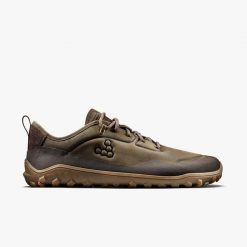 Buty barefoot męskie Vivobarefoot Tracker Leather Low bracken. Brązowe buty trekkingowe męskie VIVOBAREFOOT, bez zapięcia, trekkingowe. Za 749.99 zł.