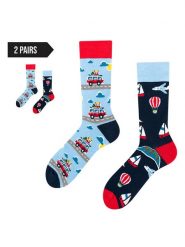 TODO SOCKS Skarpety (2 pary) w kolorze błękitno-granatowym rozmiar: 43-46. Niebieskie skarpetki męskie TODO SOCKS, bez wzorów, prążkowane. Za 61.60 zł.