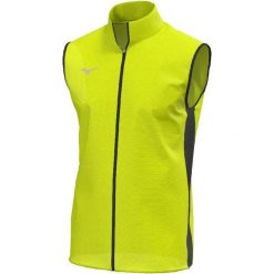 Kurtka wodoodporna Mizuno. Żółte kurtki treningowe męskie Mizuno, m, bez wzorów, z materiału, do biegania. Za 229.50 zł.