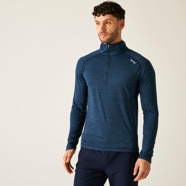 Bluza treningowa z zamkiem błyskawicznym 1/4 Regatta Yonder II. Niebieskie bluzy z kapturem męskie Regatta, m, z elastanu. Za 138.00 zł.